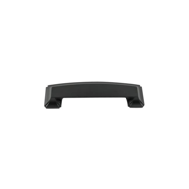 Hickory Hardware P3234-MB 3 in., 3.75 in. & 5.0625 in. Center to Center Bridges Collection Cup Pull, Matte Black Finish